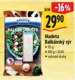 Albert Madeta Balkánský sýr nabídka
