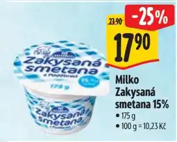 Albert Milko Zakysaná smetana 15% nabídka