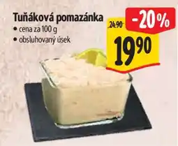 Albert Tuňáková pomazánka nabídka