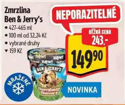Albert Zmrzlina Ben&Jerry’s nabídka