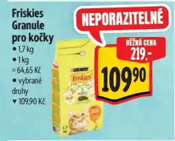 Albert Friskies granule pro kočky nabídka