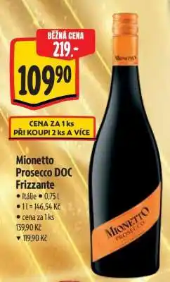 Albert Mionetto Prosecco DOC Frizzante nabídka