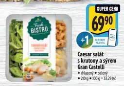 Albert Caesar salát s krutony a sýrem gran castelli nabídka