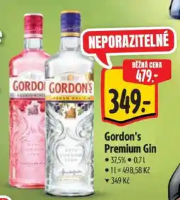 Albert Gordon's Premium Gin nabídka