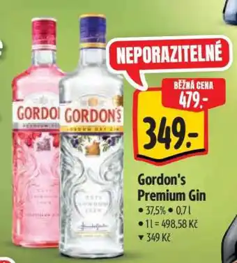 Albert Gordon's Premium Gin nabídka