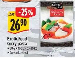 Albert Exotic Food Curry pasta nabídka