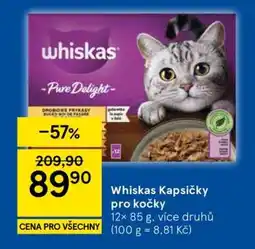 Tesco Whiskas kapsičky pro kočky nabídka