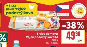 Billa Srdce domova Vejce podestýlková M 10 ks nabídka