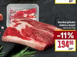Billa Hovězí přední žebro s kosti cena za nabídka