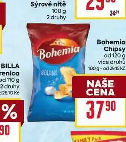 Billa Bohemia Chipsy od nabídka