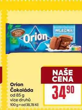 Billa Orion Čokoláda od nabídka