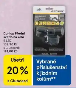 Tesco Dunlop Přední světlo na kolo nabídka