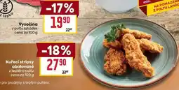 Billa Kuřecí stripsy obalované z teplého pultu cena za nabídka