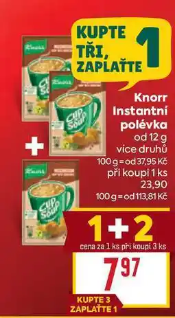 Billa Knorr Instantní polévka od nabídka