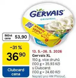 Tesco Gervais XL, 150 g, více druhů nabídka