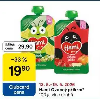 Tesco Hami Ovocný příkrm, 100 g. více druhů nabídka