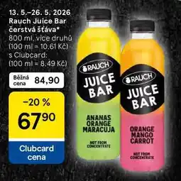 Tesco Rauch Juice Bar čerstvá šťáva, 800 ml, více druhů nabídka