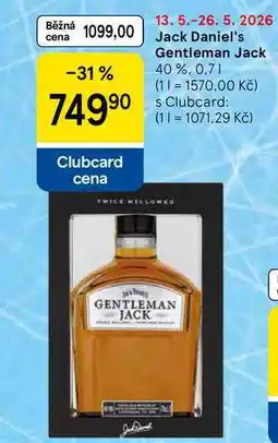 Tesco Jack Daniel's Gentleman Jack 40 % nabídka