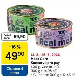 Tesco Meat Care Konzerva pro psy, 400 g, více druhů nabídka