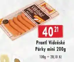 Astur&Qanto Prantl Vídeňské Párky mini nabídka