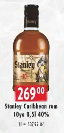 Astur&Qanto Stanley Caribbean rum 10yo 40% nabídka