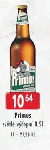 Astur&Qanto Primus světlé výčepní nabídka