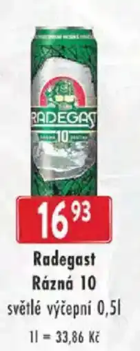 Astur&Qanto Radegast Rázná 10 světlé výčepní nabídka