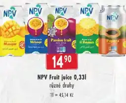 Astur&Qanto NPV Fruit juice nabídka