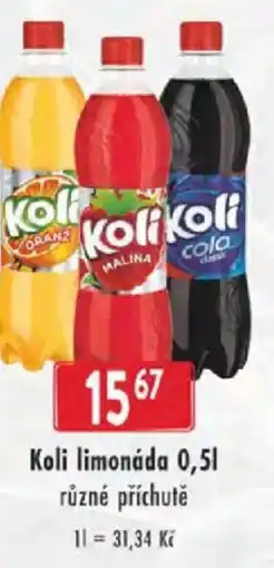 Astur&Qanto Koli limonáda nabídka