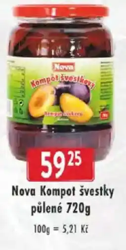 Astur&Qanto Nova Kompot švestky půlené nabídka