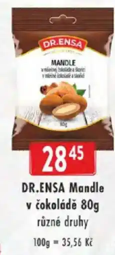 Astur&Qanto DR.ENSA Mandle v čokoládě nabídka