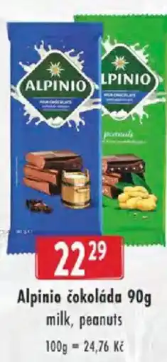 Astur&Qanto Alpinio čokoláda nabídka