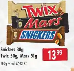 Astur&Qanto Snickers Twix , Mars nabídka