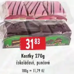 Astur&Qanto Kostky čokoládové, punčové nabídka