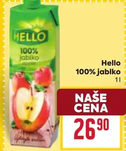Billa Hello 100% jablko nabídka