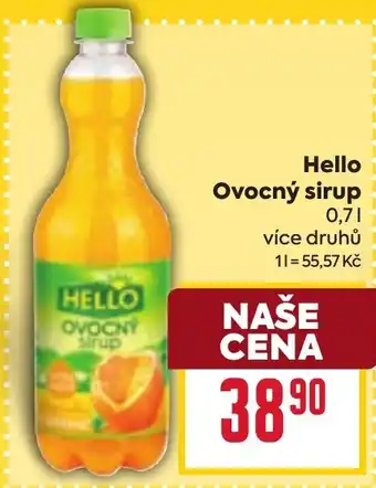 Billa Hello Ovocný sirup nabídka