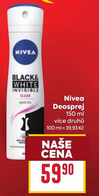 Billa Nivea Deosprej nabídka