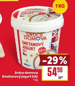 Billa Srdce domova Smetanový jogurt bílý nabídka