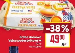 Billa Srdce domova Vejce podestýlková M nabídka