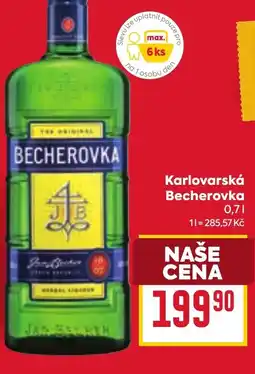 Billa Karlovarská Becherovka nabídka