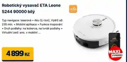 Datart Robotický vysavač ETA Leone 5244 90000 bílý nabídka