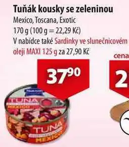 CBA Tuňák kousky se zeleninou nabídka