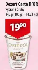 CBA Dezert Carte D'OR nabídka