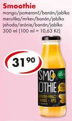 CBA Smoothie nabídka