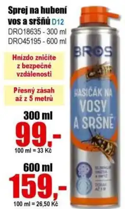 EVA Sprej na hubení vos a sršňů nabídka