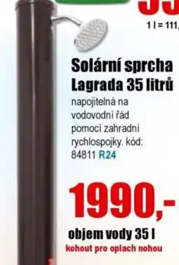 EVA Solární sprcha Lagrada 35 litrů nabídka