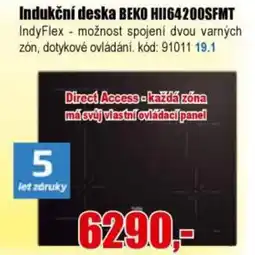 EVA Indukční deska BEKO HII64200SFMT nabídka