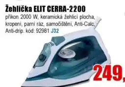 EVA Žehlička ELIT CERRA-2200 nabídka