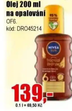 EVA Nivea Olej na opalování nabídka