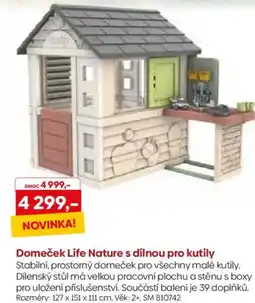 Pompo Domeček Life Nature s dílnou pro kutily nabídka
